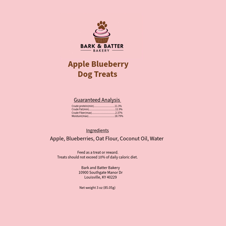 Apple Blueberry Premium Dog Treats