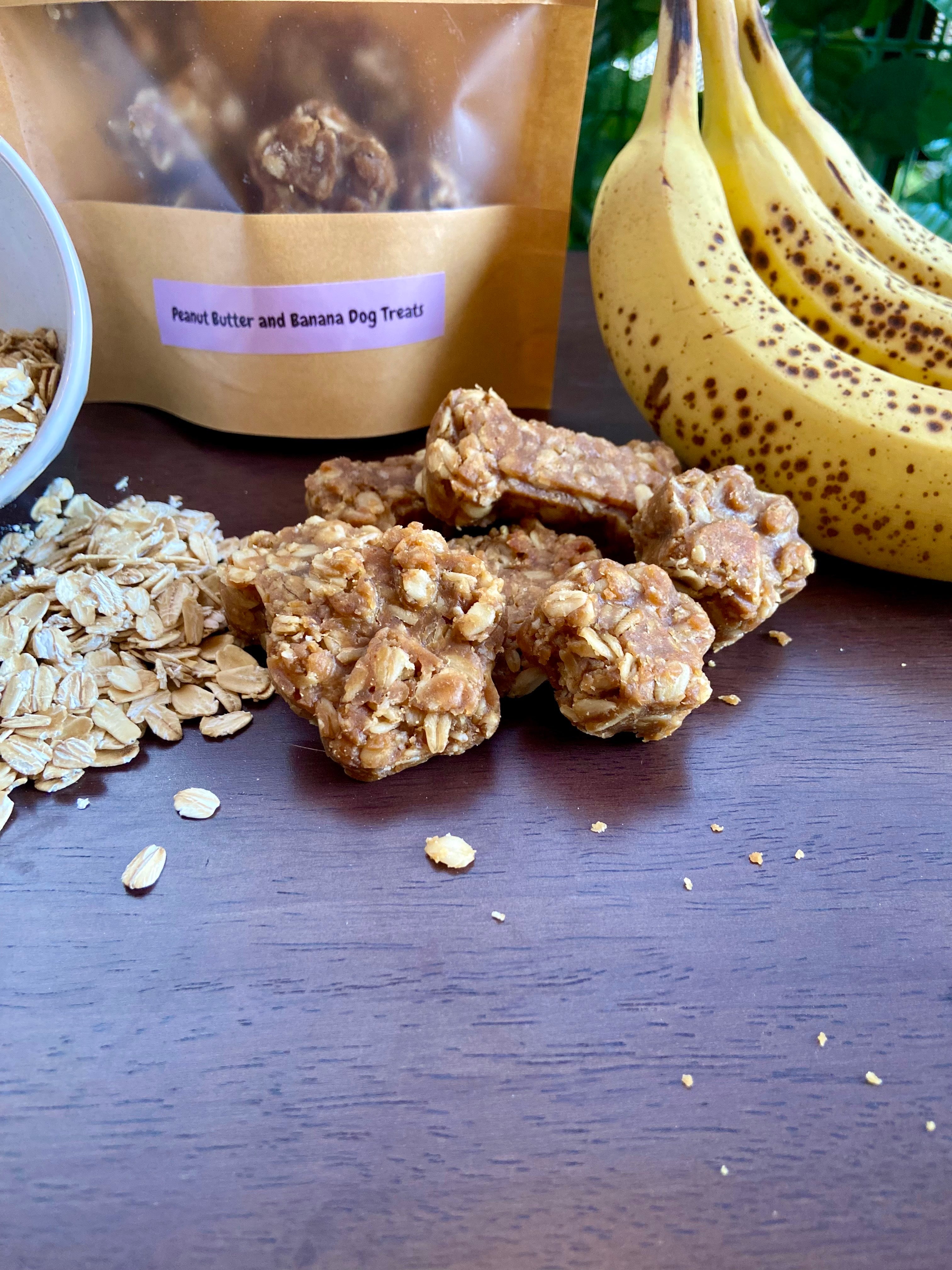 Homemade Premium Peanut Butter & Banana Dog Treats