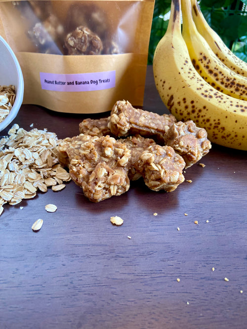 Homemade Premium Peanut Butter & Banana Dog Treats
